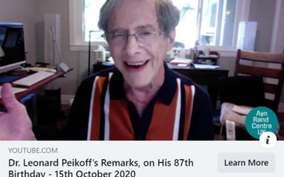 A Special Message from Leonard Peikoff