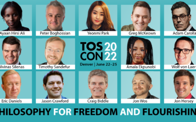 TOS-Con 2022: Philosophy for Freedom and Flourishing (Westin Westminster Hotel Denver, Colorado June 22–25, 2022) is a definite go!